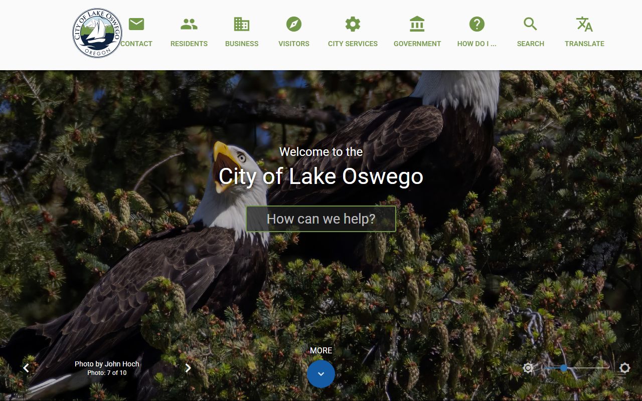 City of Lake Oswego official website for residents directory searches
