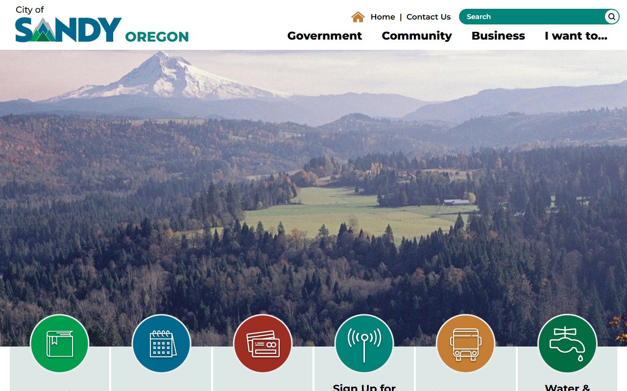 City of Sandy official website for residents directory searches